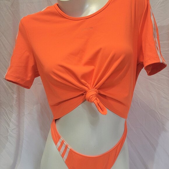 adidas Other - Adidas Ivy Park X Swimsuit NWT Orange L knot top